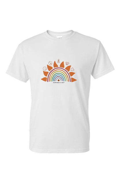 5 Keys for Happiness Rainbow Unisex Tee